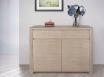 Buffet 2 portes Jean-Lin réalisé en Chêne de Ligne contemporaine Finition chêne Brossé Blanchi BUFFET Buffet 2 portes Jean-Lin réalisé en Chêne de Ligne contemporaine Finition chêne Brossé Blanchi BUFFET