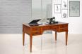 Bureau Ministre 5 tiroirs Nicolas réalisé en Merisier Massif de style Directoire Surface d'écriture NOIR Bureau Bureau Ministre 5 tiroirs Nicolas réalisé en Merisier Massif de style Directoire Surface d'écriture NOIR Bureau