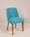 Chaise Edouard, assise et dos capitonnés, pieds en Merisier massif de ligne Contemporaine Kénia Bleu CHAISES Chaise Edouard, assise et dos capitonnés, pieds en Merisier massif de ligne Contemporaine Kénia Bleu CHAISES