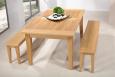 Table Rectangulaire Loïc réalisée en Chêne Massif 180*100 + 2 allonges de 40 cm Finition Chêne Brossé Table Rectangulaire Table Rectangulaire Loïc réalisée en Chêne Massif 180*100 + 2 allonges de 40 cm Finition Chêne Brossé Table Rectangulaire