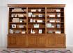 Bibliothèque 2 corps Léo réalisée en Chêne Massif de style Louis Philippe longueur 350 cm Bibliothèque Bibliothèque 2 corps Léo réalisée en Chêne Massif de style Louis Philippe longueur 350 cm Bibliothèque