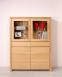 Vitrine 4 portes Jean-Lin réalisée en Chêne de Ligne contemporaine 2 tiroirs au milieu BUFFET Vitrine 4 portes Jean-Lin réalisée en Chêne de Ligne contemporaine 2 tiroirs au milieu BUFFET