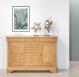 Petit buffet Antoine, 2 portes 7 tiroirs en Chêne Massif de style Louis Philippe BUFFET Petit buffet Antoine, 2 portes 7 tiroirs en Chêne Massif de style Louis Philippe BUFFET