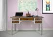 Bureau Ministre Mathilde réalisée en Merisier Massif de style Directoire Bi-color Merisier doré et gris perle Bureau Bureau Ministre Mathilde réalisée en Merisier Massif de style Directoire Bi-color Merisier doré et gris perle Bureau
