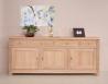 Buffet 3 portes 4 tiroirs réalisé en Chêne Massif de style Campagnard Finition Chêne Brossé Blanchi BUFFET Buffet 3 portes 4 tiroirs réalisé en Chêne Massif de style Campagnard Finition Chêne Brossé Blanchi BUFFET