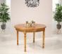 Table ronde Fabien réalisée en Chêne massif de style Louis Philippe Diamètre 120 + 2 allonges de 40 cm Finition chêne doré patine antiquaire (léger vieillissement du bois) 1 seule disponible Pas de réassort Table ronde diam.120 Table ronde Fabien réalisée en Chêne massif de style Louis Philippe Diamètre 120 + 2 allonges de 40 cm Finition chêne doré patine antiquaire (léger vieillissement du bois) 1 seule disponible Pas de réassort Table ronde diam.120