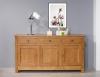 Buffet 3 portes Yann réalisé en Chêne Massif de style Campagnard Finition Chêne Doré SEULEMENT 1 DISPONIBLE BUFFET Buffet 3 portes Yann réalisé en Chêne Massif de style Campagnard Finition Chêne Doré SEULEMENT 1 DISPONIBLE BUFFET