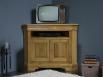Meuble TV d'angle Arnaud réalisé en Chêne Massif de style Louis Philippe FINITION BROSSE MEUBLE TV Meuble TV d'angle Arnaud réalisé en Chêne Massif de style Louis Philippe FINITION BROSSE MEUBLE TV