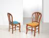 Chaise Camille réalisée en MERISIER Massif assise tissu de style Louis Philippe Assise colorie turquoise CHAISES Chaise Camille réalisée en MERISIER Massif assise tissu de style Louis Philippe Assise colorie turquoise CHAISES