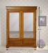 Petite armoire 2 portes 2 tiroirs Inès en merisier massif de style Louis Philippe  Miroir sur les portes ARMOIRE 