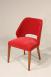 Chaise Nina, assise et dos capitonnés, pieds en Merisier massif de ligne Contemporaine Tissu Boston Red CHAISES Chaise Nina, assise et dos capitonnés, pieds en Merisier massif de ligne Contemporaine Tissu Boston Red CHAISES