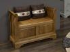 Banc coffre Léo réalisé en Chêne Massif de style Louis Philippe COFFRE Banc coffre Léo réalisé en Chêne Massif de style Louis Philippe COFFRE