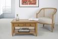 Table Basse Ludovic en Chêne de style Campagnard SEULEMENT 1 DISPONIBLE (chêne naturel) TABLE BASSE Table Basse Ludovic en Chêne de style Campagnard SEULEMENT 1 DISPONIBLE (chêne naturel) TABLE BASSE