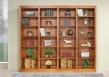 Bibliothèque Sylvia de ligne contemporaine réalisée en merisier massif 4 modules Longueur 255 cm Bibliothèque Bibliothèque Sylvia de ligne contemporaine réalisée en merisier massif 4 modules Longueur 255 cm Bibliothèque